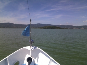 Waterbus over het Lago Trasimeno